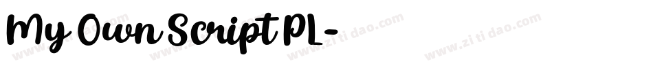 My Own Script PL字体转换